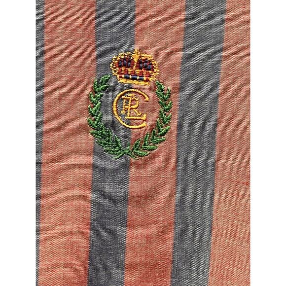 Vintage 90s Chaps Ralph Lauren Shirt Mens Large Blue Red Button Down Embroidered - Picture 7 of 7